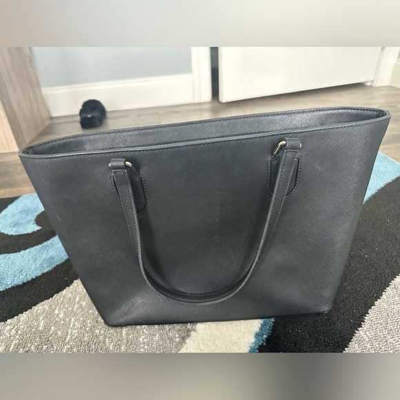 Kate Spade Black Leather Saffiano Tote Shoulder Bag - Picture 3 of 4